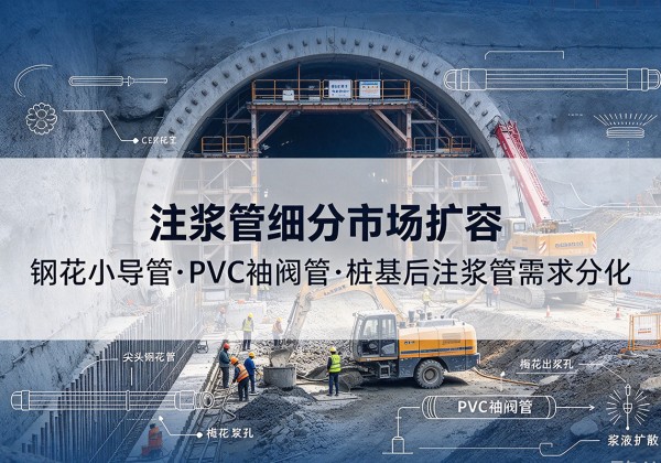 隆德注浆管细分市场扩容，隧道钢花小导管、PVC 袖阀管、桩基后注浆管需求分化